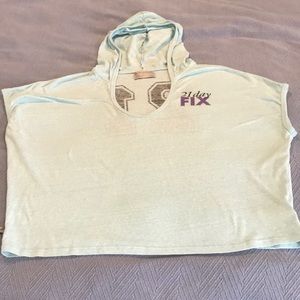 21 day fix hooded crop top